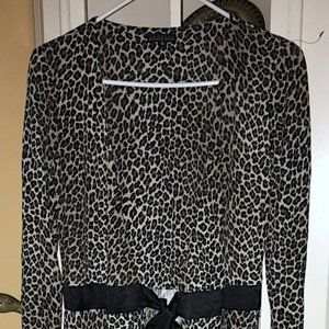 MARIA BIANCA NERO LEOPARD TIE DRESS SMALL